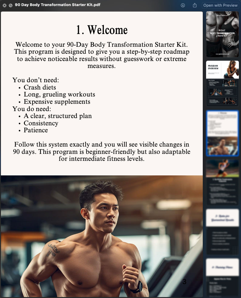 90 Day Body Transformation - Starter Kit