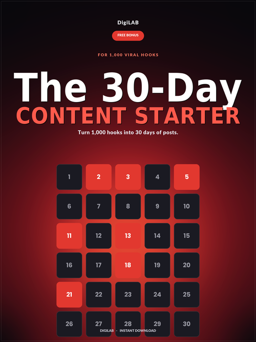 30-Day Content Starter
