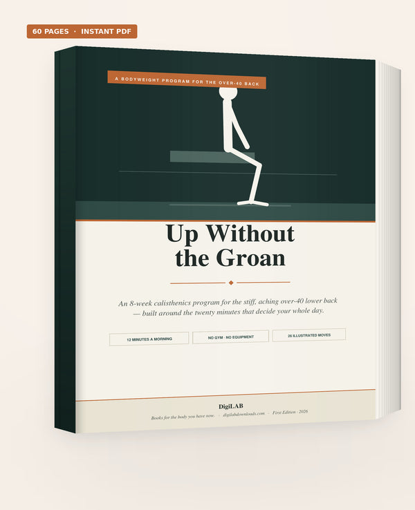 Up Without the Groan: 8-Week Bodyweight Back Program for Men & Women Over 40 — Instant PDF Download