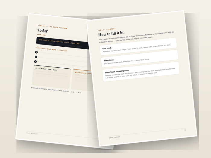 The daily planner